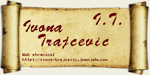 Ivona Trajčević vizit kartica